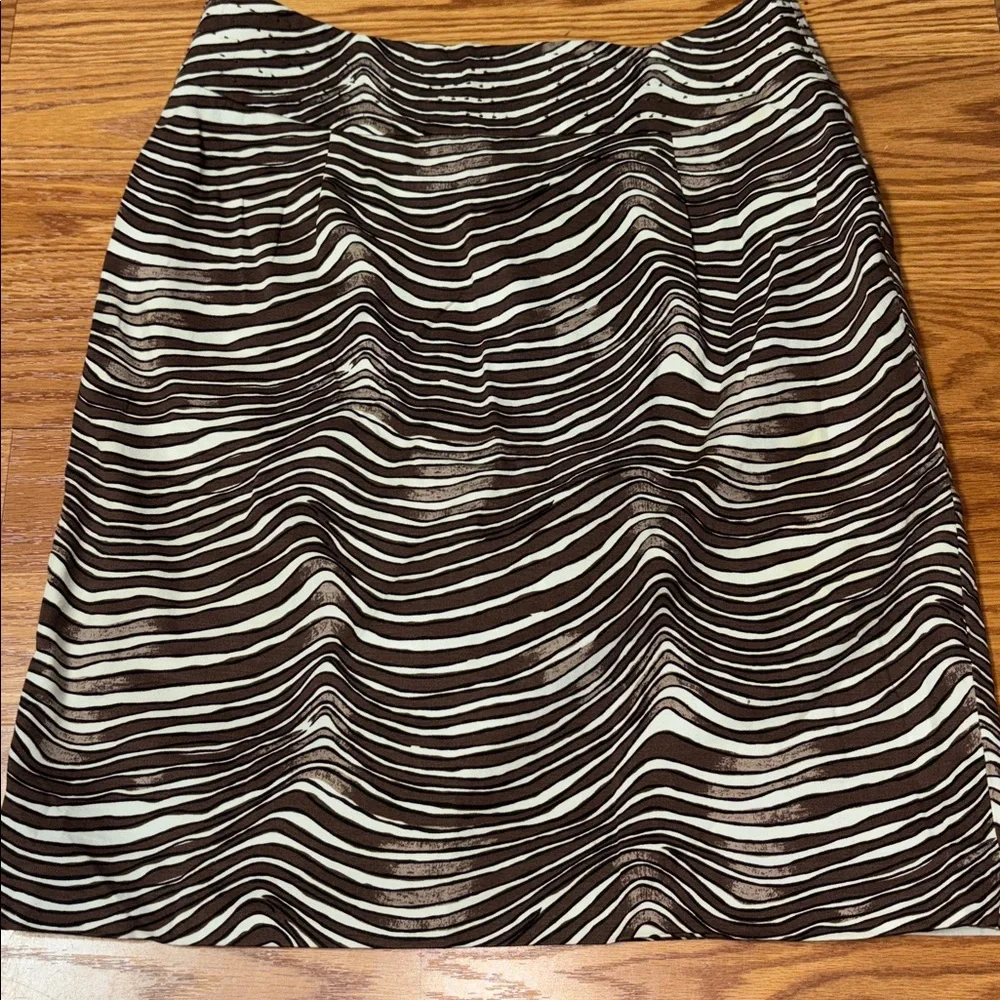 Tory Burch Black and White Mini Skirt